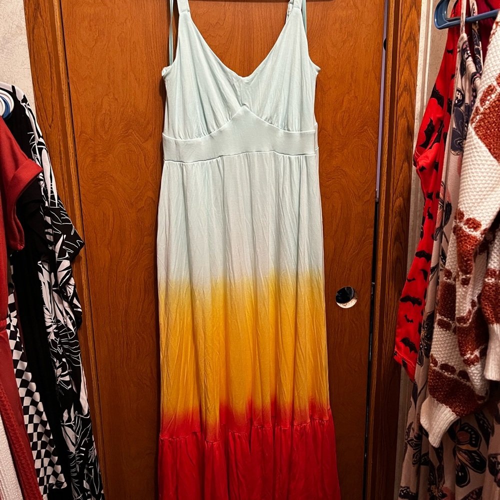 Torrid Multicolor Gradient Maxi Dress